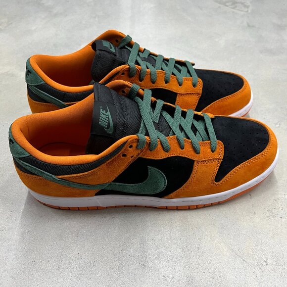Nike Men's Size 11 Dunk Low Ceramic Orange Black DA1469 001 - New - Picture 3 of 7